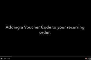 Adding a Voucher Code to Your Recurring Order | FreshBox