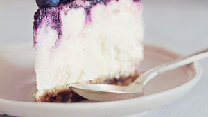 Vegan Blueberry Yoghurt Cheesecake