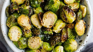 Warm Brussel Sprout and Pistachio Salad