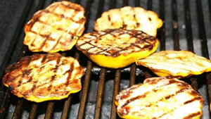 Grilled Yellow Squash Pizza