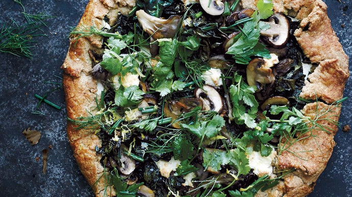 Rainbow Chard and Mushroom Galette