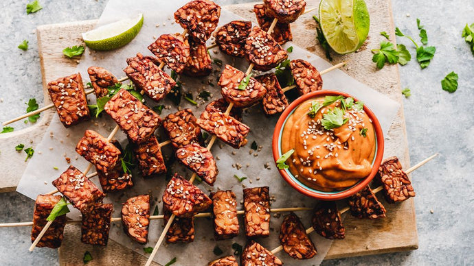 Satay Tempeh Skewers