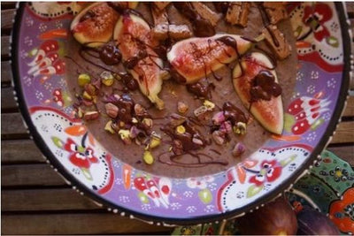 Chocolate Acai, Fig and Pistachio Pudding