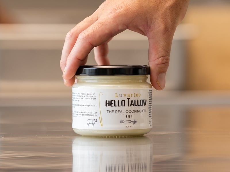 Grass Fed Beef Tallow Luvarlee 300mls