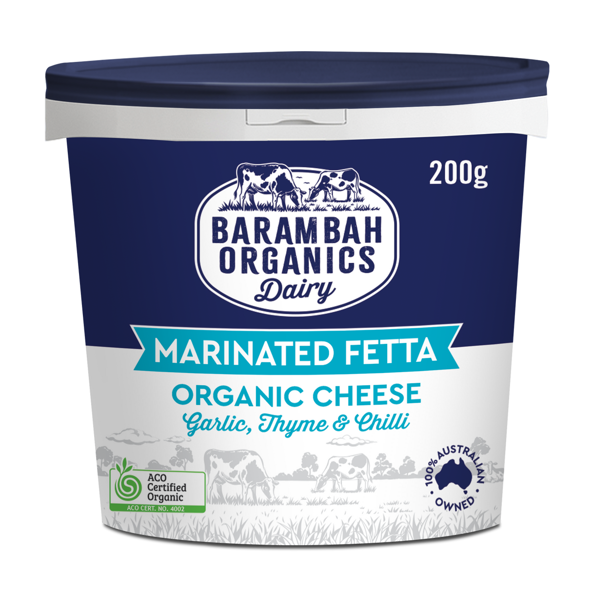 Cheese Feta Marinade Barambah Organics 200g