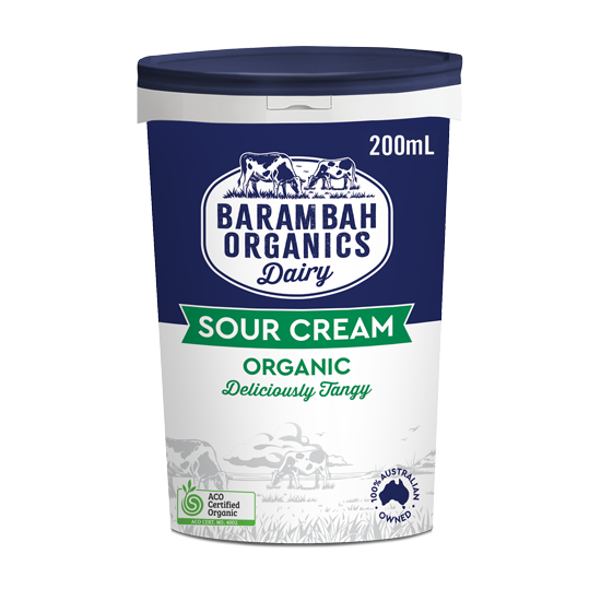 Cream Sour Barambah Organics 200ml