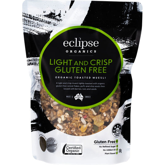 Eclipse Organics Muesli Gluten Free Light & Crisp 380g