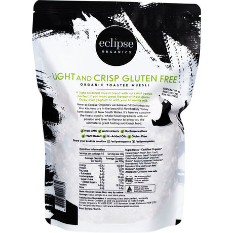 Eclipse Organics Muesli Gluten Free Light & Crisp 380g