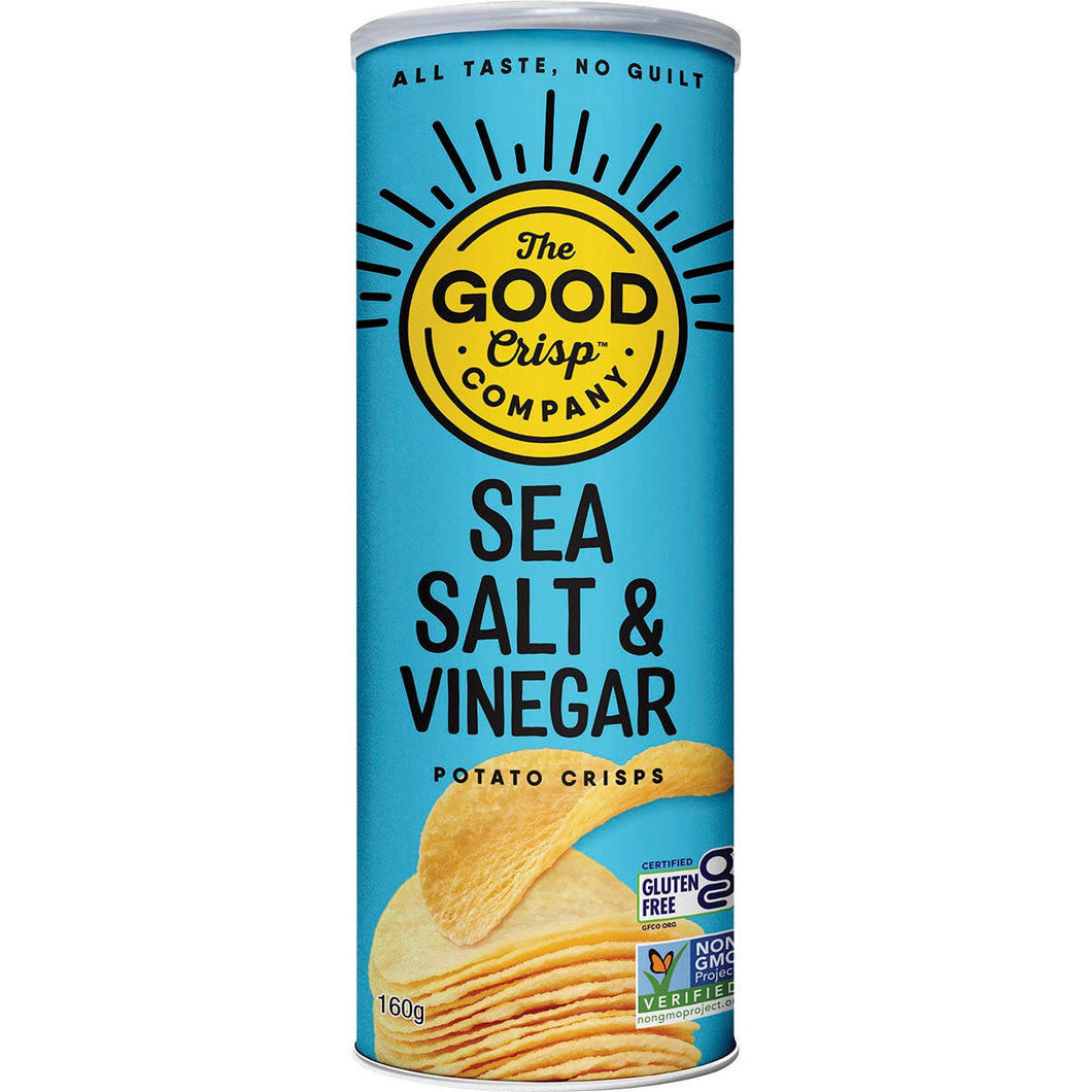 Potato Crisps Chips Sea Salt & Vinegar 160g