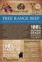 INNER WOLF Inner Wolf Free Range Beef 1kg