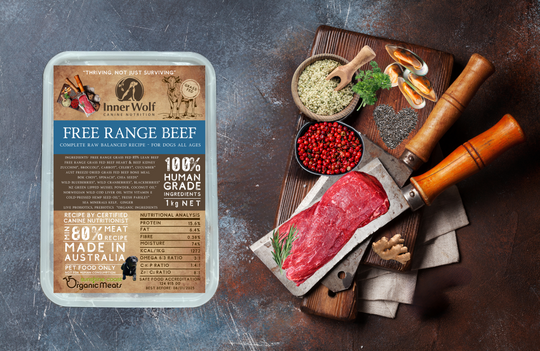 INNER WOLF Inner Wolf Free Range Beef 1kg