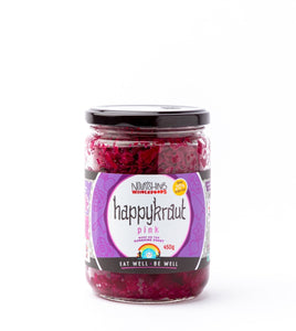 Happykraut pink sauerkraut from Nourishing wholefoods 450g