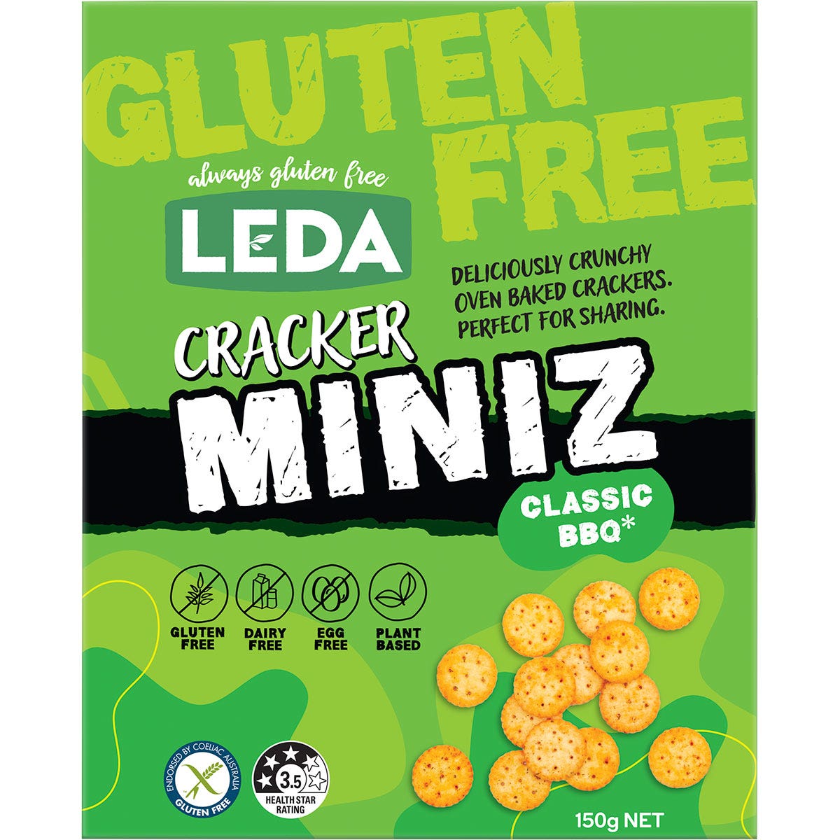 Leda Cracker Miniz Classic BBQ  150g share pack