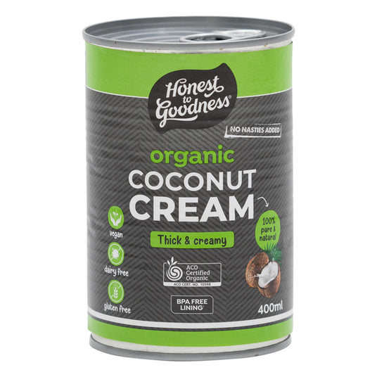 Organic Coconut Cream 400ml Honest to Goodness