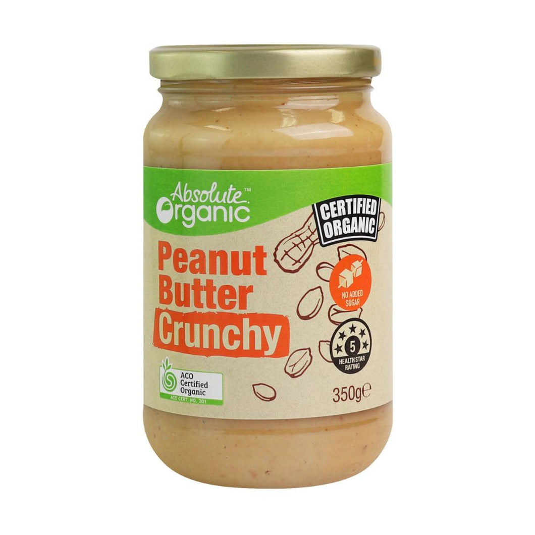 Peanut Butter Crunchy Organic 350g