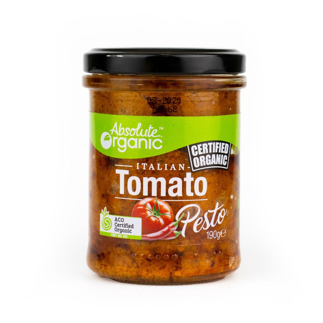 Organic Tomato Pesto 190g Absolute Organic