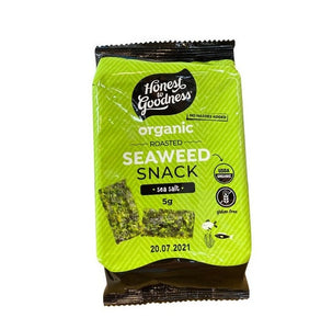 Organic Roasted Seaweed Snack - Sea Salt 5g