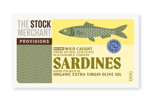 The Stock Merchant Sardines in Extra Virgin Olive Oil 120g