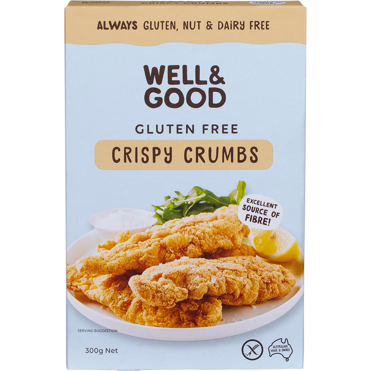 WELL & GOOD Crispy Crumbs 300g GF