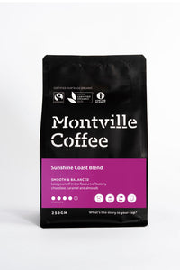 Coffee Espresso Montville coffee organic Sunshine Coast blend 250g