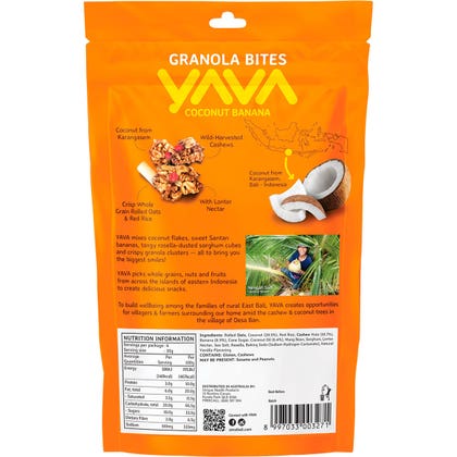 Granola Bites Coconut Banana Yava 125g