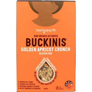 Buckinis Golden Apricot Crunch 400g Loving Earth