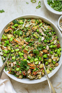 Thai Style Lemongrass & Ginger Quinoa with Asian Greens & Edamame