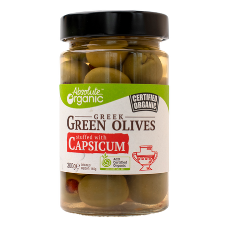 Olives Green stuffed Capsicum 300g | FreshBox