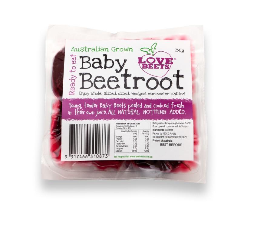 Beetroot - Fresh, Peeled and Cooked 250g | FreshBox