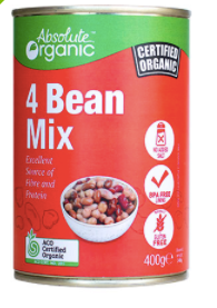 Canned Four Bean Mix 400g | FreshBox