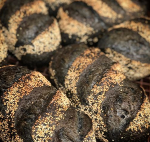 Sourdough Activated Charcoal bread 10 Acres