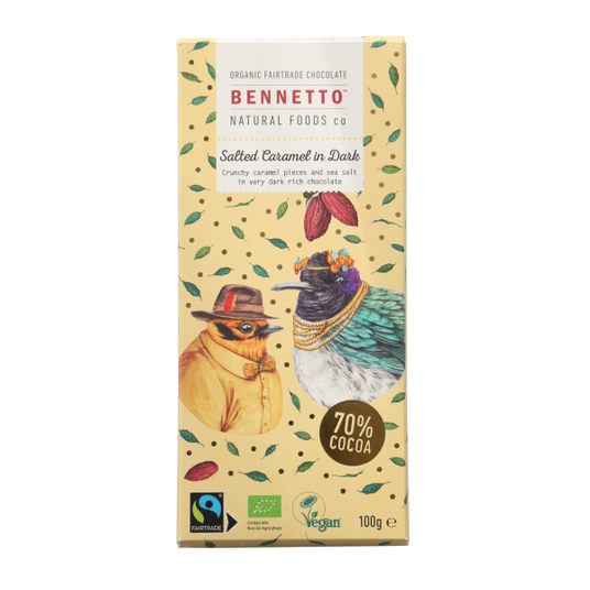 Bennetto Salted Caramel in Dark Chocolate 100G | FreshBox