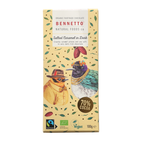 Bennetto Salted Caramel in Dark Chocolate 100G | FreshBox