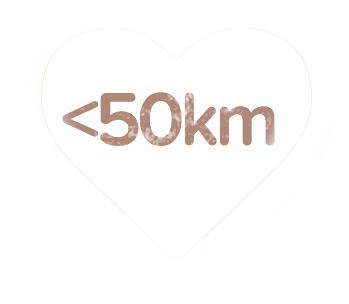 less than 50km